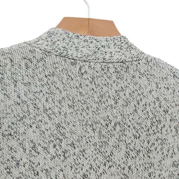 Madewell Open Cardigan Sweater Womens Small Gray Marled Long Sleeve 100% Cotton - Picture 8 of 13